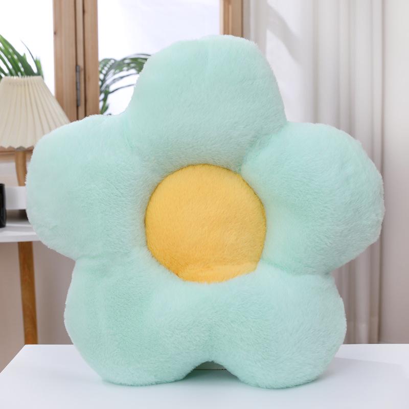 

Подушка-подсолнух для офисных кресел - Декоративная подушка-цветок для спинки или эркерного окна. 35*35 cm зелёный