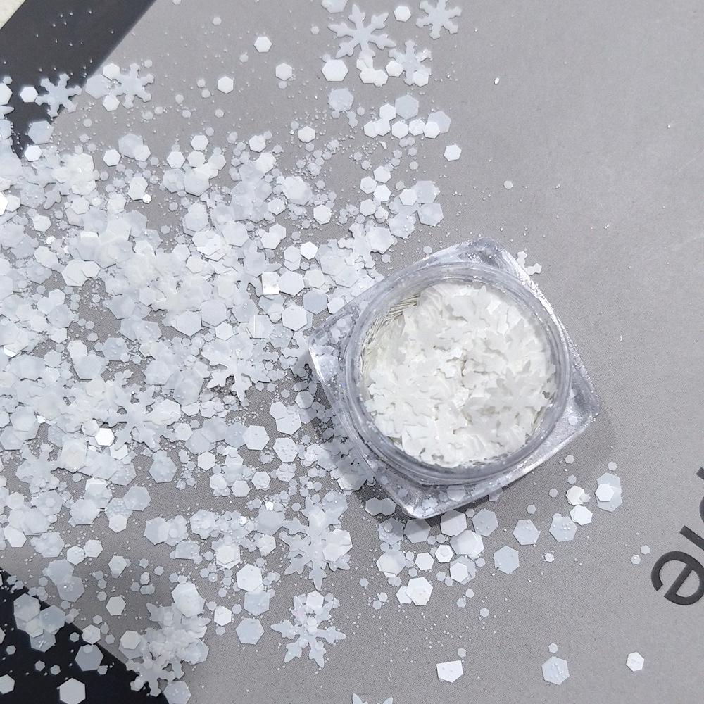 Ultra-Thin Snowflake Glitter for DIY Christmas & New Year Nail Art Decoration