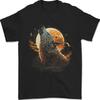 A Heulender Wolf In The Moon Licht Herren 100 Baumwolle T Shirt