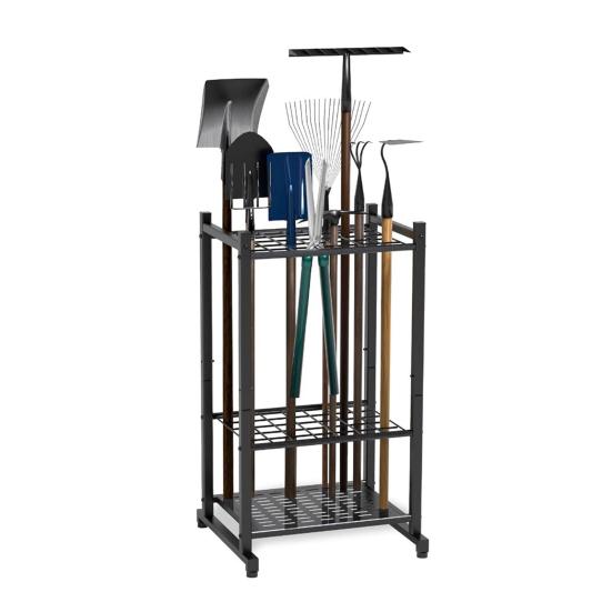 Tool Storage Rack Garden Tool Organizer with 35 Slots Large Capacity Heavy Duty Rust Resistant Yard Tool Stand