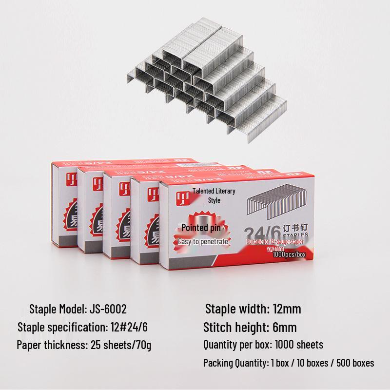 Universal Type 24/6 Regular No. 10 Staples for Office Supplies