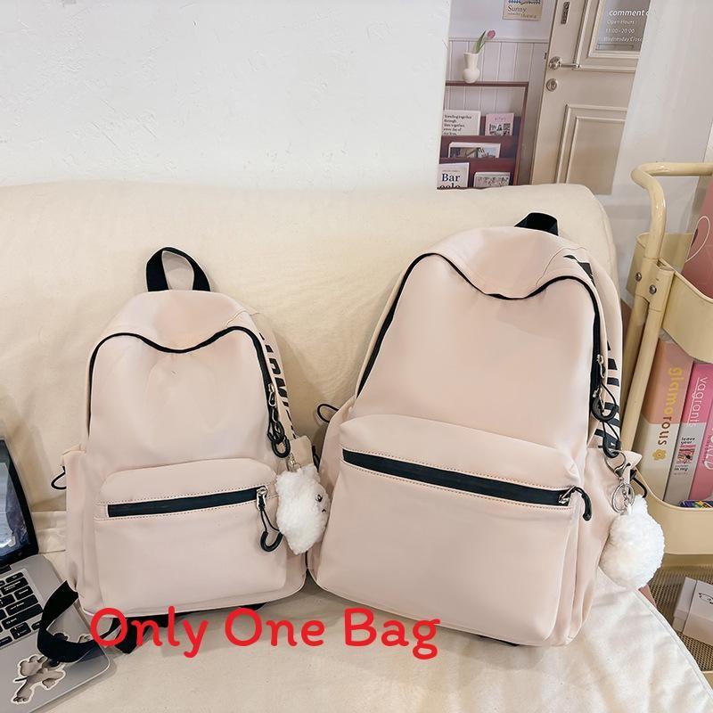 Girls Fashion Nylon Letter Backpack With Breathable Design For School And Travel