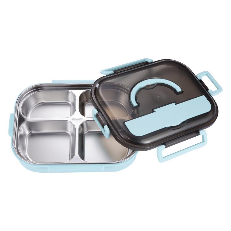 304 Stainless Steel Insulated Bento Lunch Box, Microwaveable & Compartmentalized for Students & Office Workers