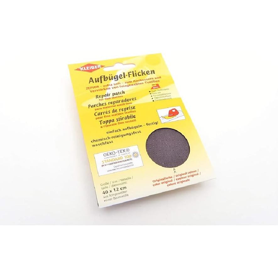 40 x 12 cm Extra Soft Cotton Iron-On Repair Patch, White