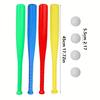 2/4pcs Lightweight Plastic Baseball Bat with Ball Set Training Practice Bat for Beginners Outdoor Sports Equipment for JXB