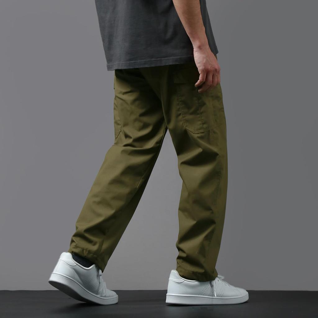 OUTDOOR PRODUCTS Men's Cargo Pants, Mesh Lining, UV Protection, Quick-Drying, Easy-Drying, Loungewear, Khaki, Size M