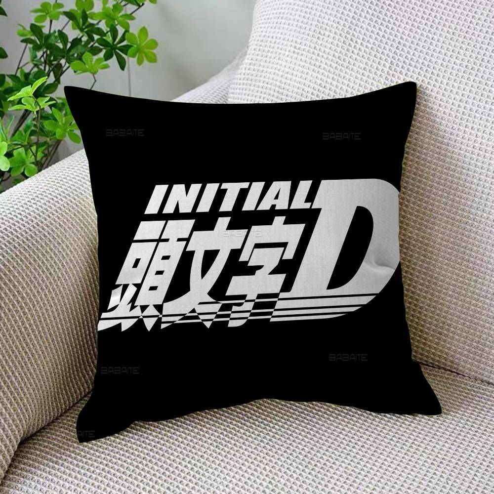Initial D Fujiwara Tofu Shop Personalized Picture Text Home Decorative Pillows Household Gifts 45x45cm