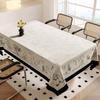 ZISIZ Waterproof & Oil-Proof Rectangular Tablecloth (Floral)