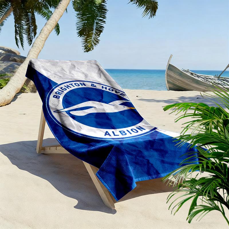 Brighton Print Beach Towel, Large Soft Quick Dry Towel for Beach Camping Swimming