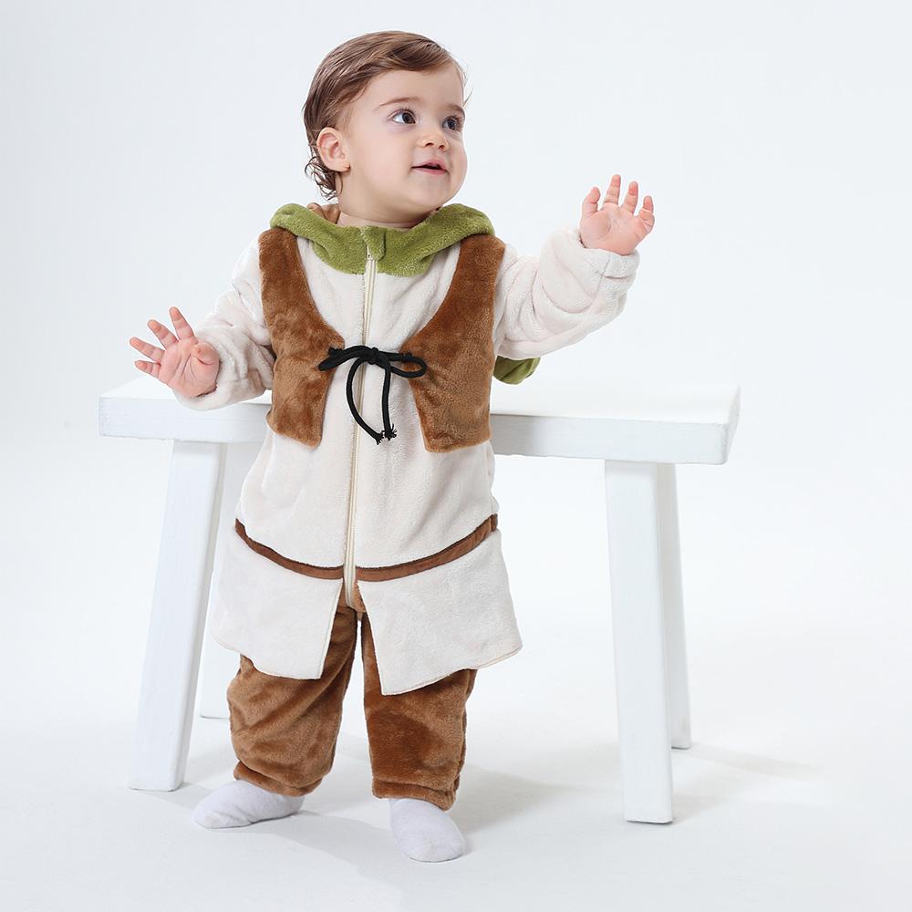 Monster Cosplay Clothes Romper Onesie Boy Girl Jumpsuit Anime Ropa Winter Warm Outfit Halloween Costume