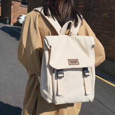 College Large Capacity Backpack Senior High School College Student Canvas Schoolbag Computer Backpack