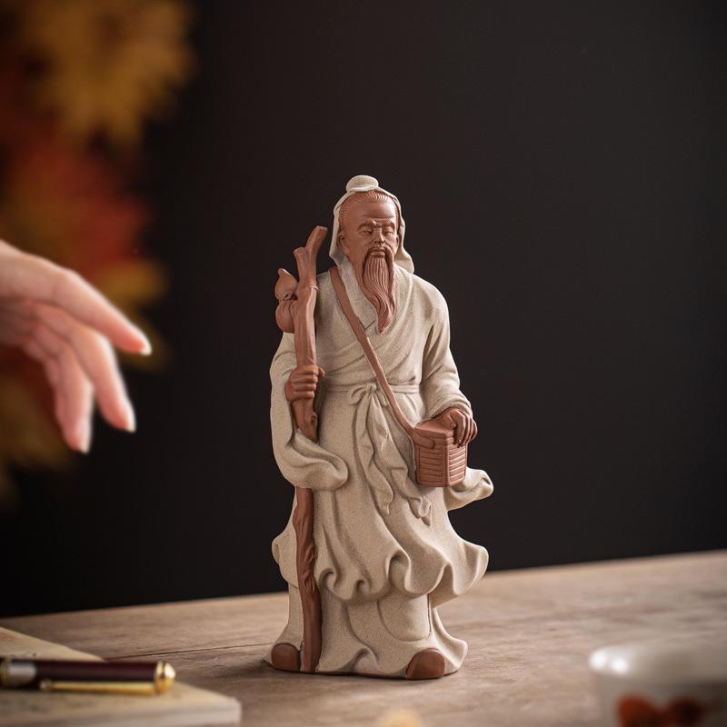 Hua Tuo Ceramic Sculpture: Historical Figure Zen Home Decor