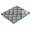 Stylish And Durable Glass Board With Geometric Figure Print 60X52 Cm