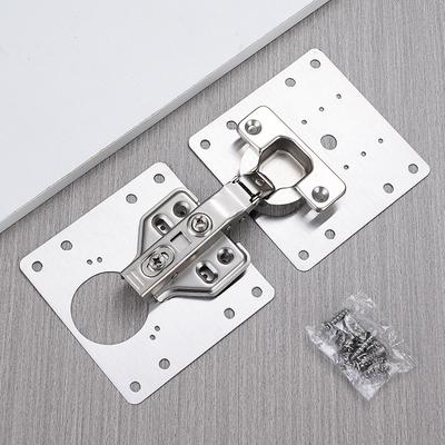 1/2/4Pcs Kitchen Cabinet Hinge Repair Plate Stainless Steel Furniture Drawer Hinge Fixing Plate Table Cabinet Window Door Repair