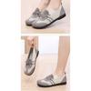 Women's Breathable Lightweight Low Heel Walking Shoes Comfort Non-Slip Daily Footwear for Elderly Moms