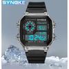 New Top Brand Transparent Color Electronic Watch Luminous Waterproof Sports Men's Square Classic Retro Fashion Sports Student Watch