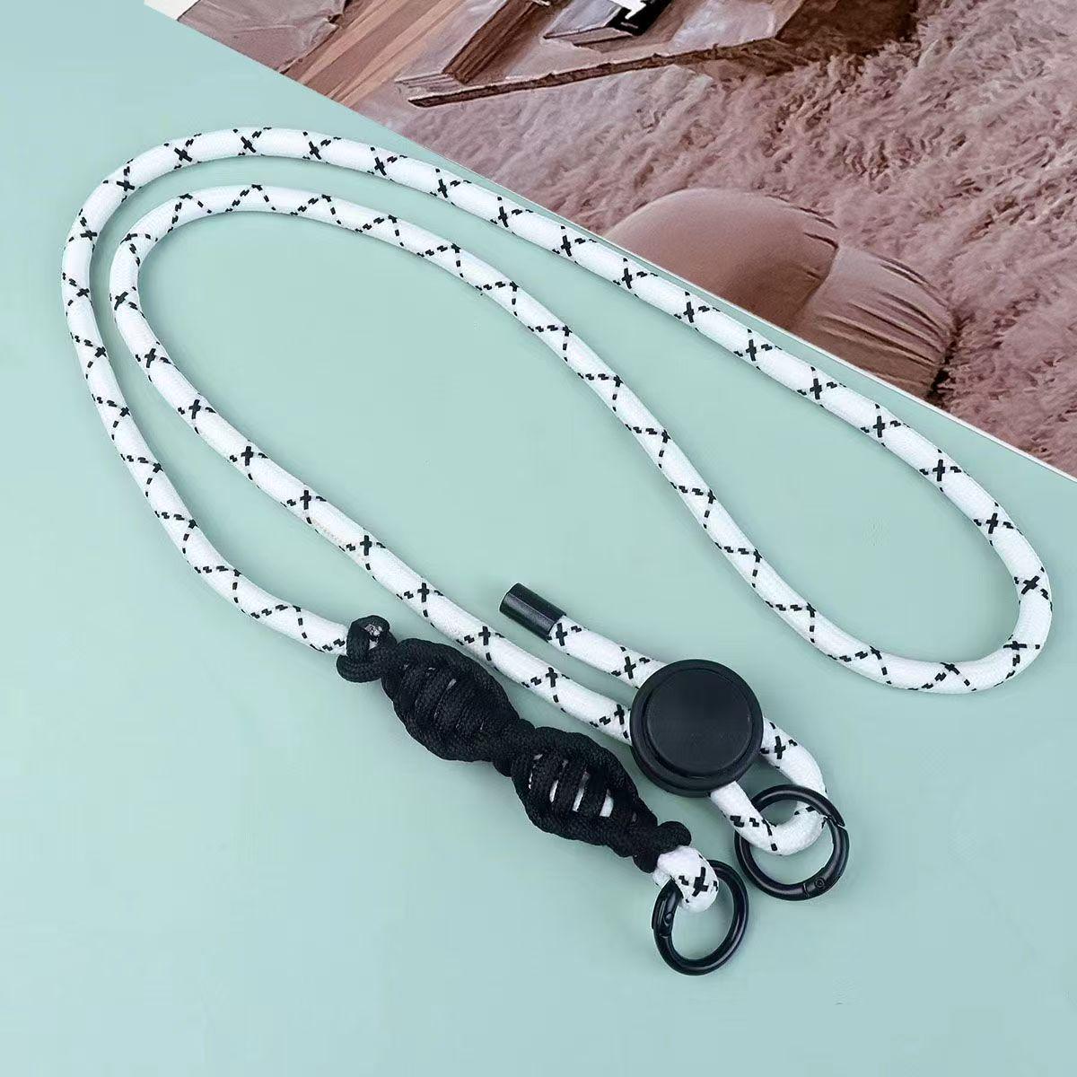 

Versatile Colorful Rope Phone Case with Adjustable Crossbody Chain