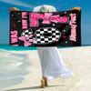 1PC Custom Name "67th Birthday Celebration" Beach Towel Highly Absorbent And Sand-Resistant Towel for Swimming, Pool, Yoga, And Travel Lightweight