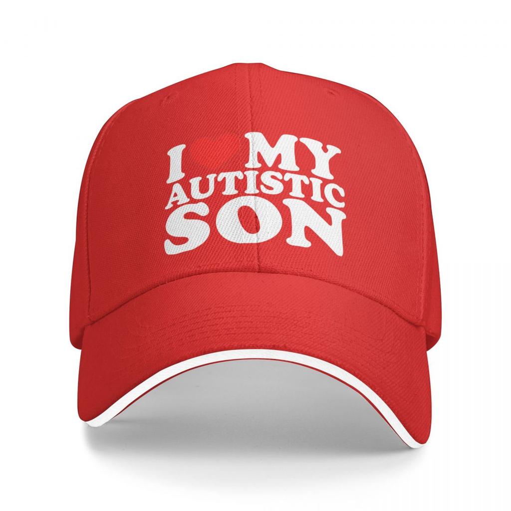 I Love My Autistic Son Baseball Cap Awareness Unisex Unisex Hip Hop Hats Sports Baseball Caps Gift