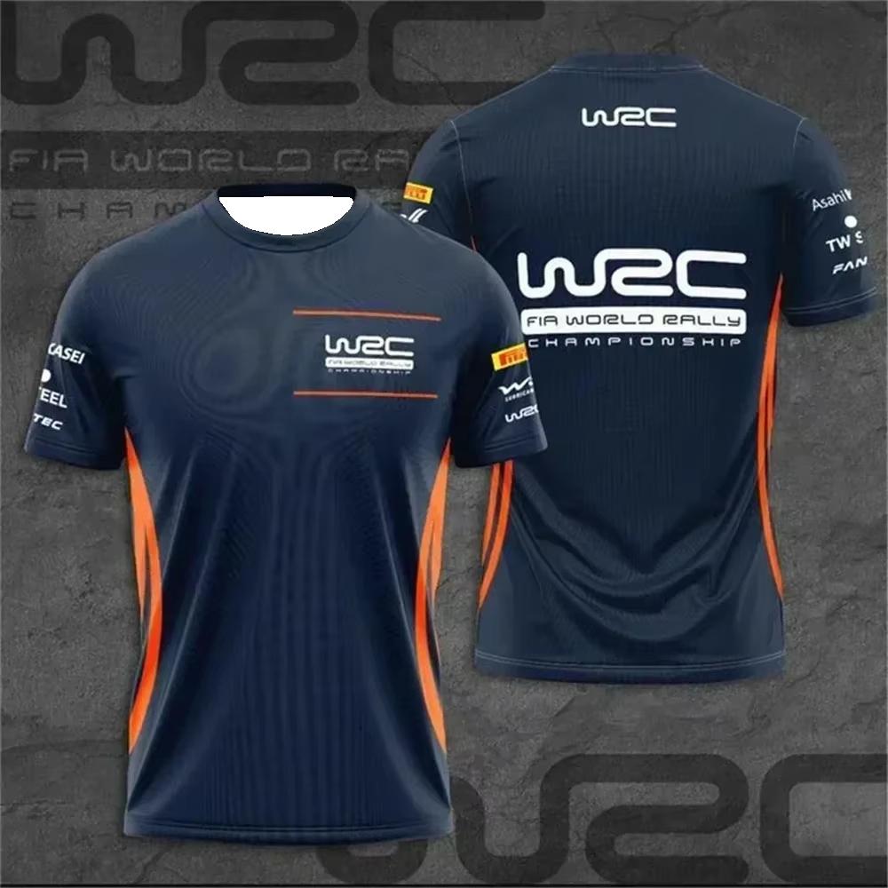 Boy 3D T-shirt  Boy’s and Kids WRC World Rally Championship Graphic Tee Printed Breathable Quick-Dry Family Matching Summer Sports T-Shirt