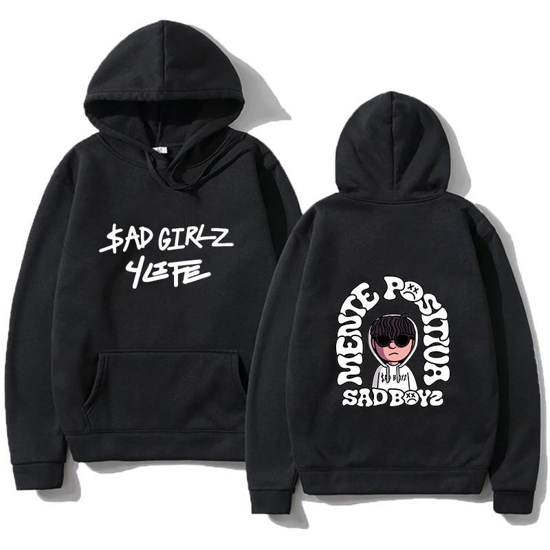 

Хип-хоп пуловер мужской с принтом Sad Boys, толстовки Харадзюку для девушек, пуловер, необычный музыкальный подарок, свободная удобная толстовка S