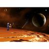 Aerospace Art Poster: Decorative Kraft Paper, Framed Wall Mural
