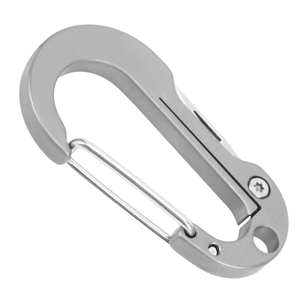 Liten nyckelring Karbinhake Kniv Titanlegering EDC Multiverktyg Nyckelring Flasköppnare