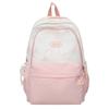 Schoolbag new fashionable small fresh backpack simple contrasting color backpack commuting Japanese students high value student schoolbag
