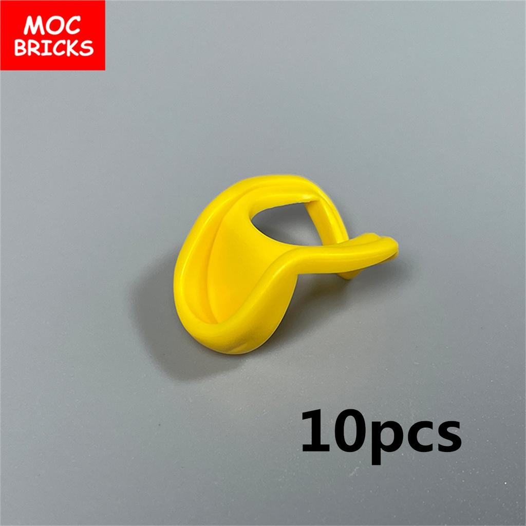 Peças MOC Cabeça Capuz Capacete Abaixado Figura 4cm Corpo Acessório de Roupa 30381 15428 blocos de construção brinquedos presentes para crianças