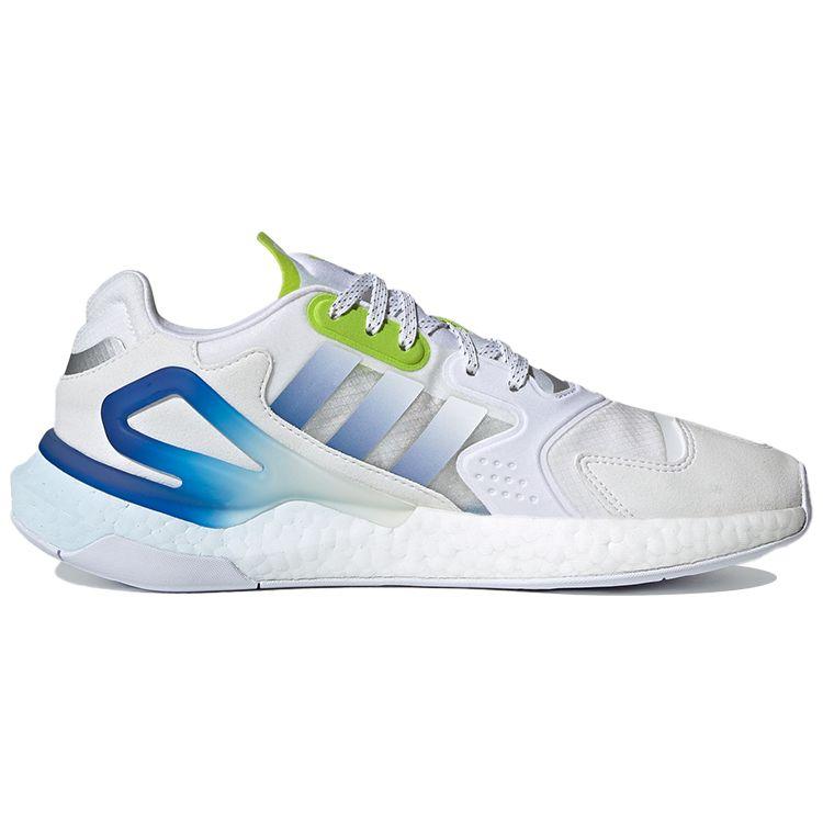 Adidas Day Jogger Weiß Polarblau Unisex Sneaker Wolkenweiß Himmelblau Säure-Minze GW4912