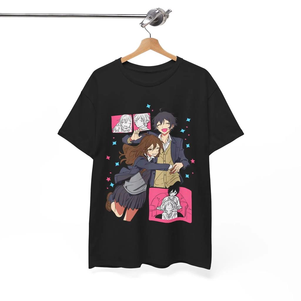 Unisex Loose Comfortable Summer Cotton Fashion Short Sleeve T Shirt Horimiya Cute Japanese Style Print Unisex And Unisex TShirt