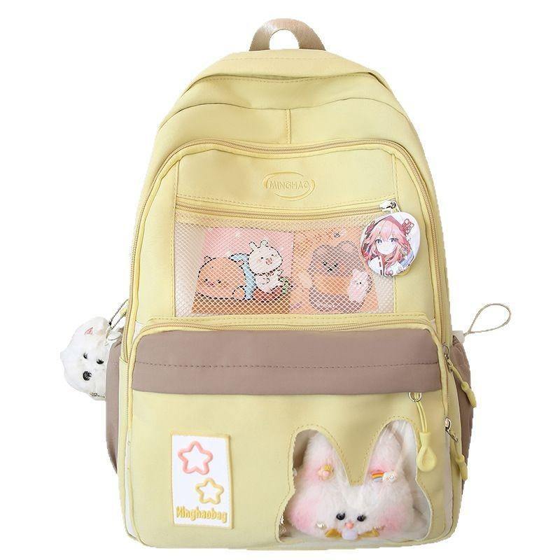 Children's Schoolbags Elementary School Students  Girls' Multi Layer High Value Pain Bags Backpacks