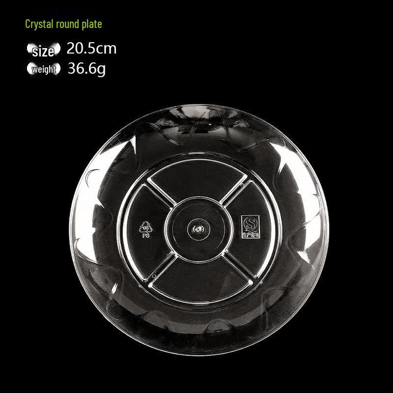 

Disposable Transparent Plastic Crystal Plates