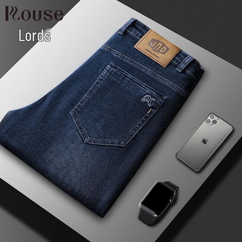 

Luozi Men s Easy-Care Business Casual Straight-Leg Jeans 31