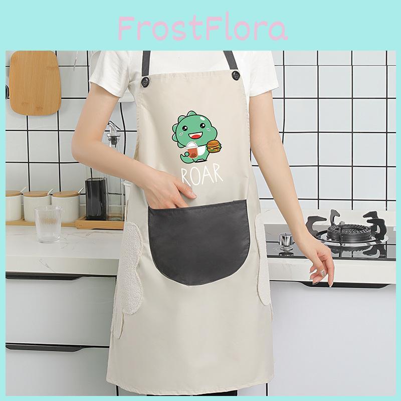 Panda Cartoon Waterproof Apron Unisex Kitchen Cooking Protective Wear For Adults And Kids