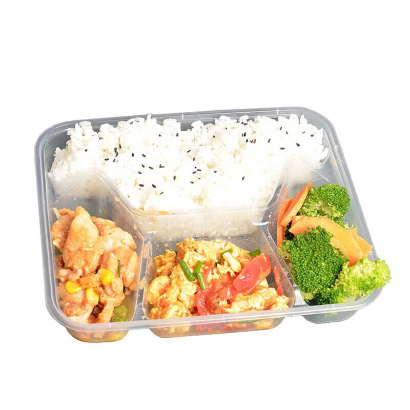 ZLIII 4-Compartment Disposable Meal Containers (150 Sets)