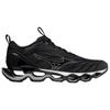 Mizuno Men's Wave Prophecy 11 Dark Gray Silver Black Running Shoes J1GC220004