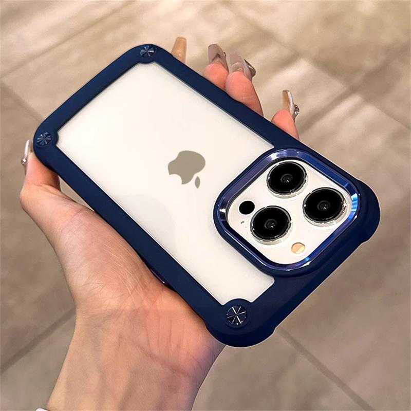 Luxury Rugged Heavy Duty Bumper Case For iPhone 15 14 12 11 13 Pro Max X XS XR 7 8 Plus SE3 Hybrid Shockproof Armor Clear Cover