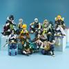 Anime Demon Slayer Sitzen Essen Reis Actionfigur Alle Stile Tanjirou Nezuko Kyoujurou Tengen Tokitou Muichirou Figur Spielzeug Geschenke