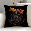 Classic Band Judas Priest Cushion Cover Soft  EasyWash Pillow Case  Versatile for Couch Bed Travel and Office