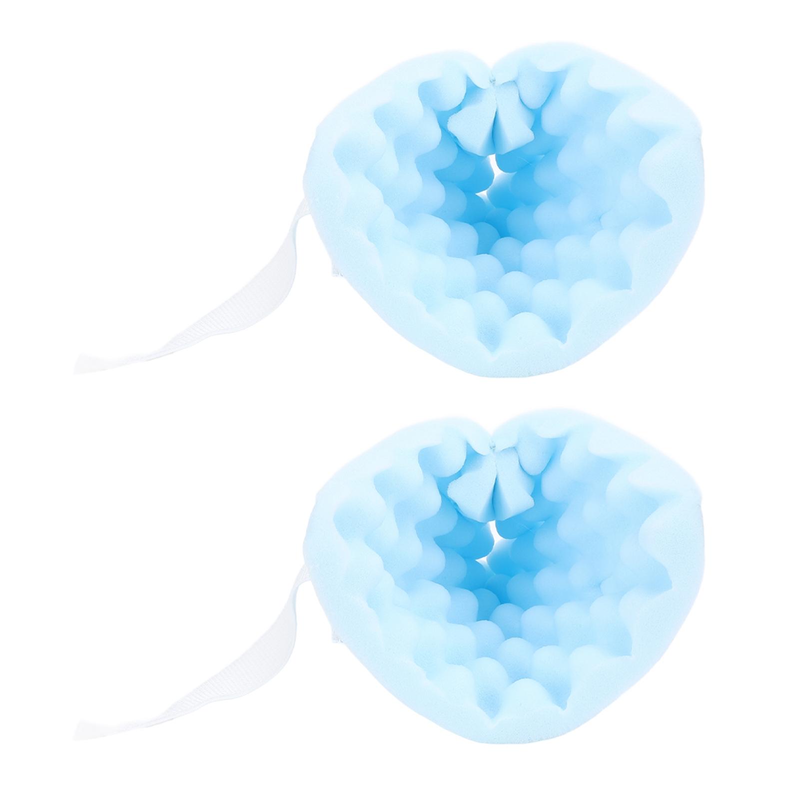 

1 Pair Heel Protectors Cushion Relieve Pressure Foot Drop Prevention Foot Suppot Pillow for Sleeping and Recovering