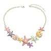 Star-Shaped Shell Long Necklace For Women Fashionable Individual And High-End Style Pearl And Oil-Drip Collarbone Chain Necklace