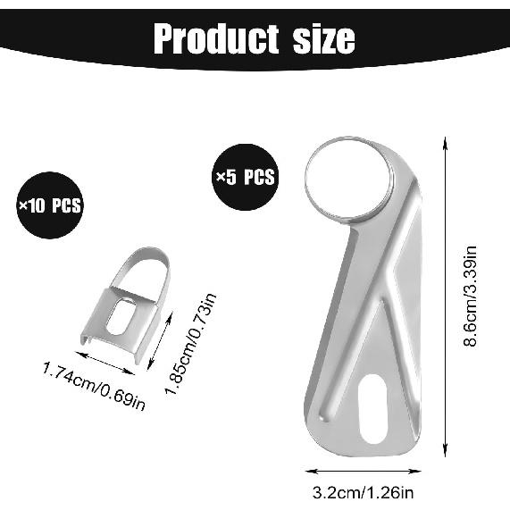 15 шт. сменных лезвий для яблокочистки, Универсальные из нержавеющей стали 10 шт. лезвий для очистки с 5 шт. лезвий для нарезки и удаления сердцевины для кухни