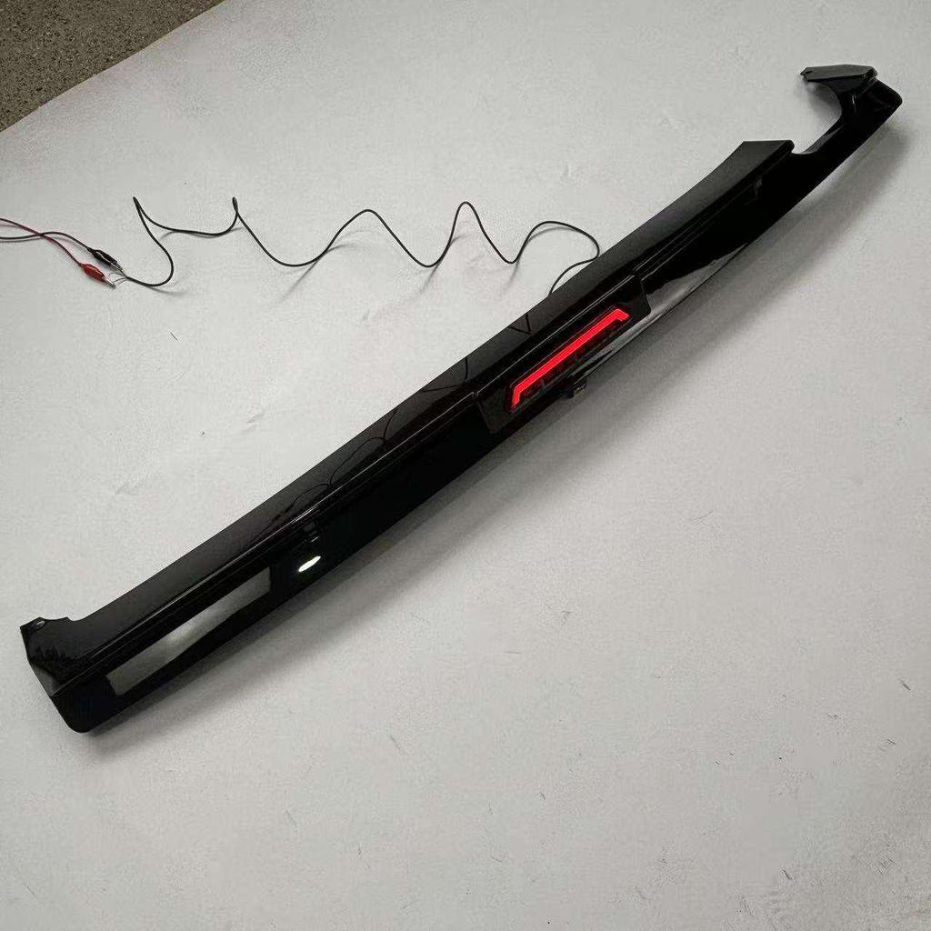 BMW 3 Series E36 Gloss Black Rear Bumper Lip with Lights - Modified Diffuser Body Kit