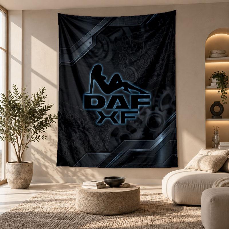 Arazzo Decorativo, Arte da Parete Stampata DAF, Appeso a Parete Leggero per Sfondo Camera da Letto