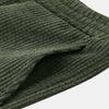 Men's Summer Color Corduroy Men's Shirt Short-sleeved Shorts Casual Sports Suit