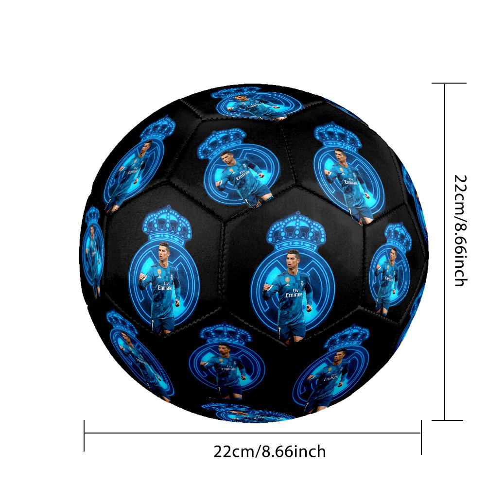 Cristiano Ronaldo Cr7 Evolution Football Size 5 Football Machine-Stitched Indoor/Outdoor Training and Matches perfect gift for sports enthusiasts