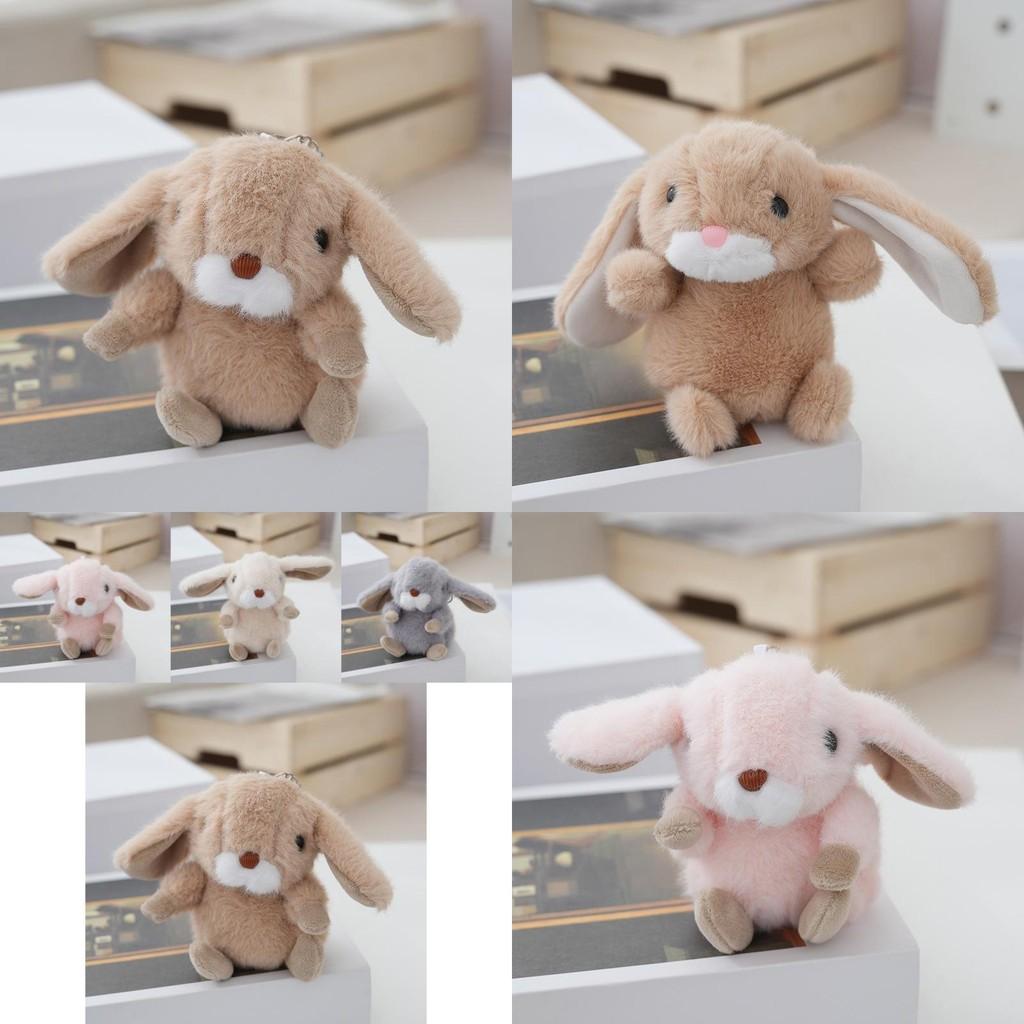 Adorable Realistic Rabbit Plush Keychain With Soft Pp Cotton Stuffing Cute Keyring Toy Perfect For Couples And Car Bags
