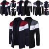 Exquisite Herren Strickjacke Einfarbig Langärmlig Slim Fit Pullover Jacke