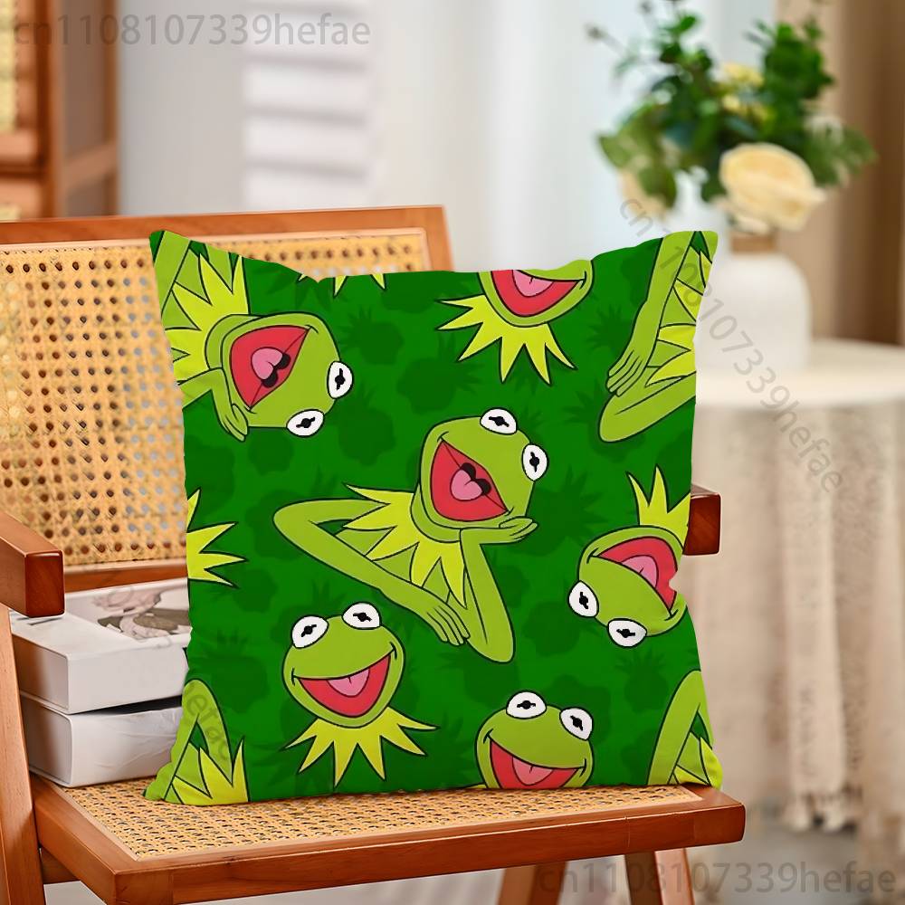 KKermit The Frog Print Polyester Pillow Case for Valentine gift Home Sofa Cushion Cover Decoration Custom